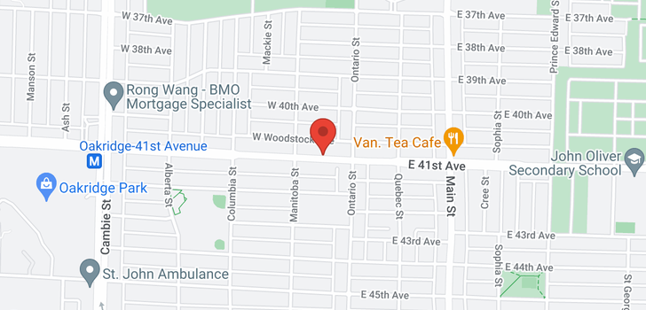 map of 53 W 41ST AVENUE